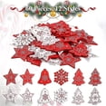 thumbnail image 1 of Adornos de madera JanHm 60 piezas Navidad 4 estilos, 1 of 5