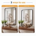 thumbnail image 4 of EDX Bathroom Mirror 40"x 30" Wall Mirror with Rectangular Metal Frame, Black, 4 of 8