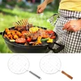 thumbnail image 3 of Wire Roaster Round Cooking Racks Stainless Steel Roasting Cooking Racks With Handle For Picnic Camping Baking Cooking BBQ, 3 of 4
