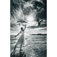 thumbnail image 2 of Iino, Ken-Ichi 13x18 Black Ornate Wood Framed with Double Matting Museum Art Print Titled - Release The Balloons, 2 of 4