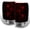 Dark Red Lens, variant on AKKON - For 1995-2004 Chevy Blazer S10 GMC Jimmy Envoy LH + RH Black Replacement Taillights Tail Lamps Pair Set
