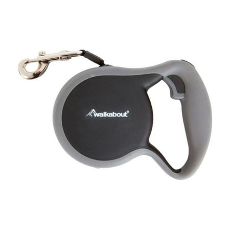 UPC: 0029695024047 | Petmate Walkabout Black Plastic Retractable Leash Large