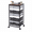 Gray, variant on KK KINGRACK Storage Rolling Drawer Cart, Drawer Organizer with 8 Drawers and Wooden Tabletop, Metal & Plastic, White