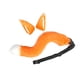 thumbnail image 5 of Conjunto de Orejas y Cola de Zorro BLESIY Accesorios de cosplay unisex Cinturón Vestido Elegante naranja, 5 of 7