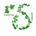 thumbnail image 3 of TFYZYY Plastic Simulation Grape Leaves Green Vines 220cm Long Decorative Faux Foliage for Home Decor, Holiday Decor, Garden Decoration, 3 of 6
