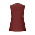 thumbnail image 5 of Womens Tank Top Twist Front Deep V Neck Tanks Sleeveless Peplum Solid Color Tops Casual Elegant Summer Vacation Outfits, 5 of 8