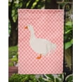 thumbnail image 3 of Carolines Treasures BB7902GF Sebastopol Goose Pink Check Garden Flag, 3 of 3