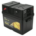 thumbnail image 3 of Heavy Duty Double Battery Box, Heavy Standard Box With Real-time Voltage Detection, Snap-in Battery Box With LED Light, Automotive And Marine Batteries,, 3 of 8