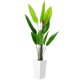 thumbnail image 1 of QinaQin Árbol artificial tipo platanera con maceta blanca alta, planta tropical decorativa ideal para sala, entrada, terraza u oficina, 1 of 8