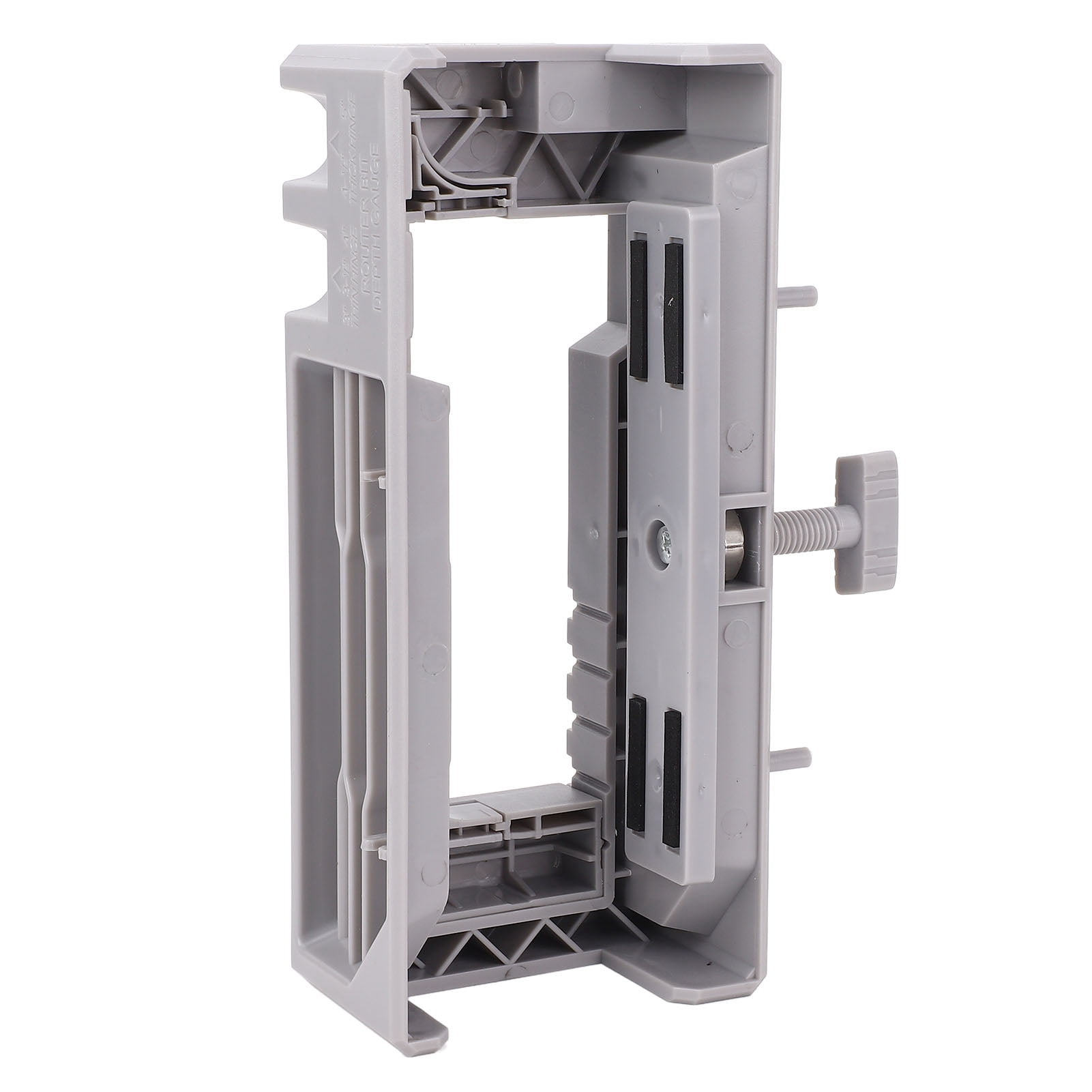 BIMZUC Door Hinge Hole Locator Installation Jig Template for Router 3-5 in Length 1/4 or 5/8 in Thickness (Gray) (7.62-12.7 cm)