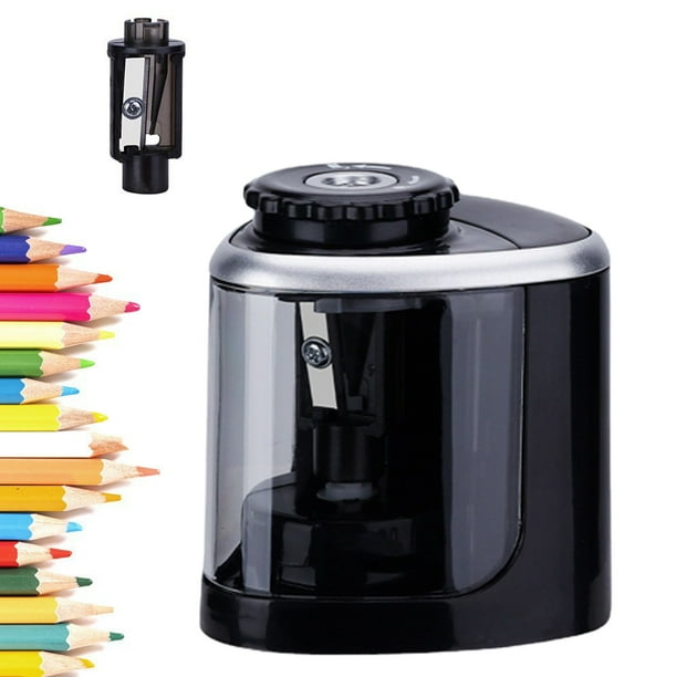 Electric Auto Pencil Sharpener Safe Student Helical Steel Blade