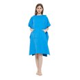 thumbnail image 1 of Tignapoo Microfiber Quick-Dry Hooded Poncho with Pockets - Versatile Beach Robe for Swimming, Surfing, and Outdoor Adventures - Deep Blue Color, Lightweight and Compact Design, 1 of 7