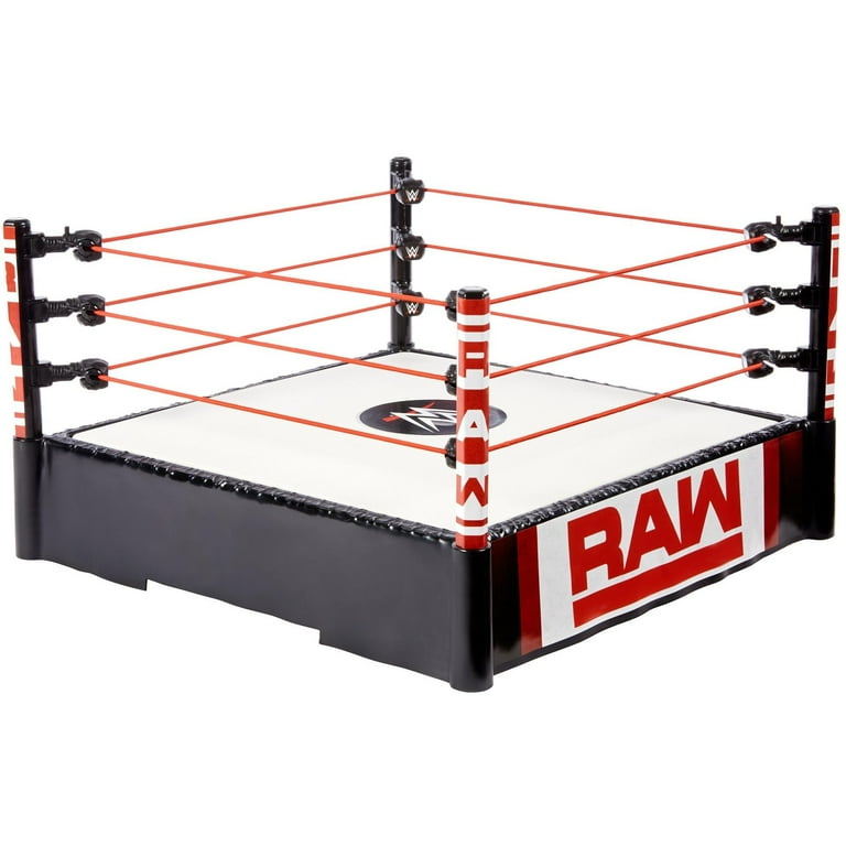WWE Superstar Raw 14-inch Action Figure Ring with Authentic
