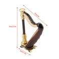 thumbnail image 4 of With Gift Case Miniature Instruments, Miniature Harp, Collectible Friends For Music Lover, 4 of 8