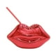 thumbnail image 3 of Taza con forma de labio, creativa, galvanizada, reutilizable, para té, café y zumo, con tapa y Rojo, 3 of 9