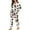 White and Black - Dachshund Paw Heart, variant on DISNIMO Mushroom Flower Print Women Pajamas Sets 2 Piece Pj Sets Long Sleeve Nightwear Round Neck Sleepwear with Long Pants Soft Casual Pjs Lounge Set, S