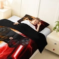thumbnail image 4 of meiyoeat Neon Lightning Gaming Twin Comforter Sets for Boys Girls, Electric Gamer Bedding Set, Orange Red, Black Reversible 2 Pieces, 1 Comforter and 1 Pillowcase, 4 of 6