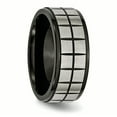 thumbnail image 4 of Titanium Black 9mm Wedding Band Ring Man Fancy  For Dad Mens  For Him, 4 of 10