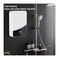 thumbnail image 3 of 5500W Temperature Adjustable Instant Tankless Electric Hot Water Heater Kitchen Bathroom Shower Hot Water Fast Heating ,Digital Temperature Display, 3 of 8