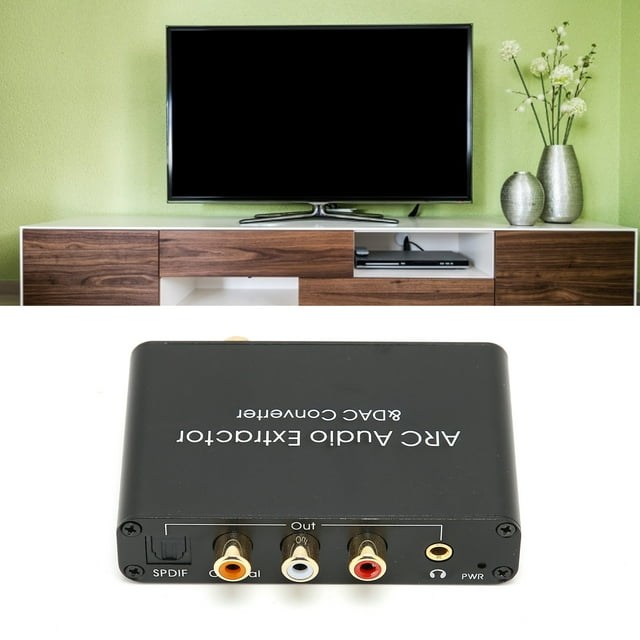 HD Multimedia Interface ARC Extractor Digital to Analog Audio DAC Converter for HDTV DVD