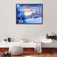 thumbnail image 3 of Kit de pintura de diamante 5D DIY Paisaje de nieve Cuadro de pared de mosaico de taladro cuadrado completo Likrtyny Arte deco, 3 of 9