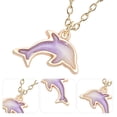 thumbnail image 2 of Collar con forma de delfín, colgante de delfín, colgante de delfín, decoración para el cuello, 2 of 7