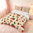 thumbnail image 2 of Manfei Rustic Western Christmas Full Size Comforter Sets,Farmhouse Horse Bull Skull Bedding Comforter Set,Yellow Orange,Christmas Reversible,3pcs,1 Comforter and 2 Pillowcases, 2 of 7