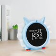 thumbnail image 4 of Cute Kids Dinosaur Desk Snoozedigital Despertador Snooze Carga USB para niños Niñas con luz de despertador Batería incorporada de 1200 mAh decorativa , azul Fernando Despertador de viaje, 4 of 8