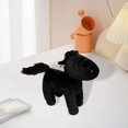 thumbnail image 1 of Simulación de juguete para caballos Simulación para niños decoración de la habitación de la habitación del almohada del almohada para niños Festival S negro, 1 of 8