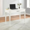 thumbnail image 2 of Baron 40"x20" Desk w/ Drawer in Wood White, 2 of 12