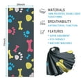 thumbnail image 2 of Cool Pet Background Dog Paw Hot Yoga Mat Towel Non Slip for Hot Yoga - Quick-Drying Yoga Mat Cover with 4 Corner Pockets with Travel Bag - Hot Yoga Towel Non Slip Grip Moisture Wicking Sweat 70"x26", 2 of 6
