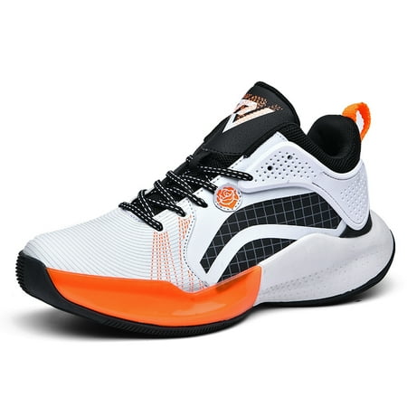 

Men s Trendy Breathable Basketball Shoes Shock Absorption Anti-skid Causal Sneakers Outdoor Sports Walking Training Shoes