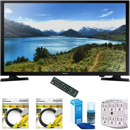 - Samsung 32-Inch 720p LED TV 2015 Model (UN32J4000) with 2x 6ft High Speed HDMI Cable Black, Universal Screen Cleaner for LED TVs & Stanley SurgePro 6 NT 750 Joule 6-Outlet Surge Adapter