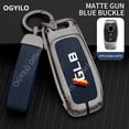 thumbnail image 6 of Zinc alloy+leather Car Key Housing For Mercedes Benz GLB A 3 buttons Car Key Case GLA GLC ML GLK E Class W213 S Class E400, 6 of 12