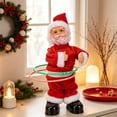 thumbnail image 4 of Christmas Santa Claus Figurine, Battery Operated Animated Spinning Santa, Funny Christmas Table Decor, Indoor Christmas Decorations Xmas Decor by MPOISVA, 4 of 9