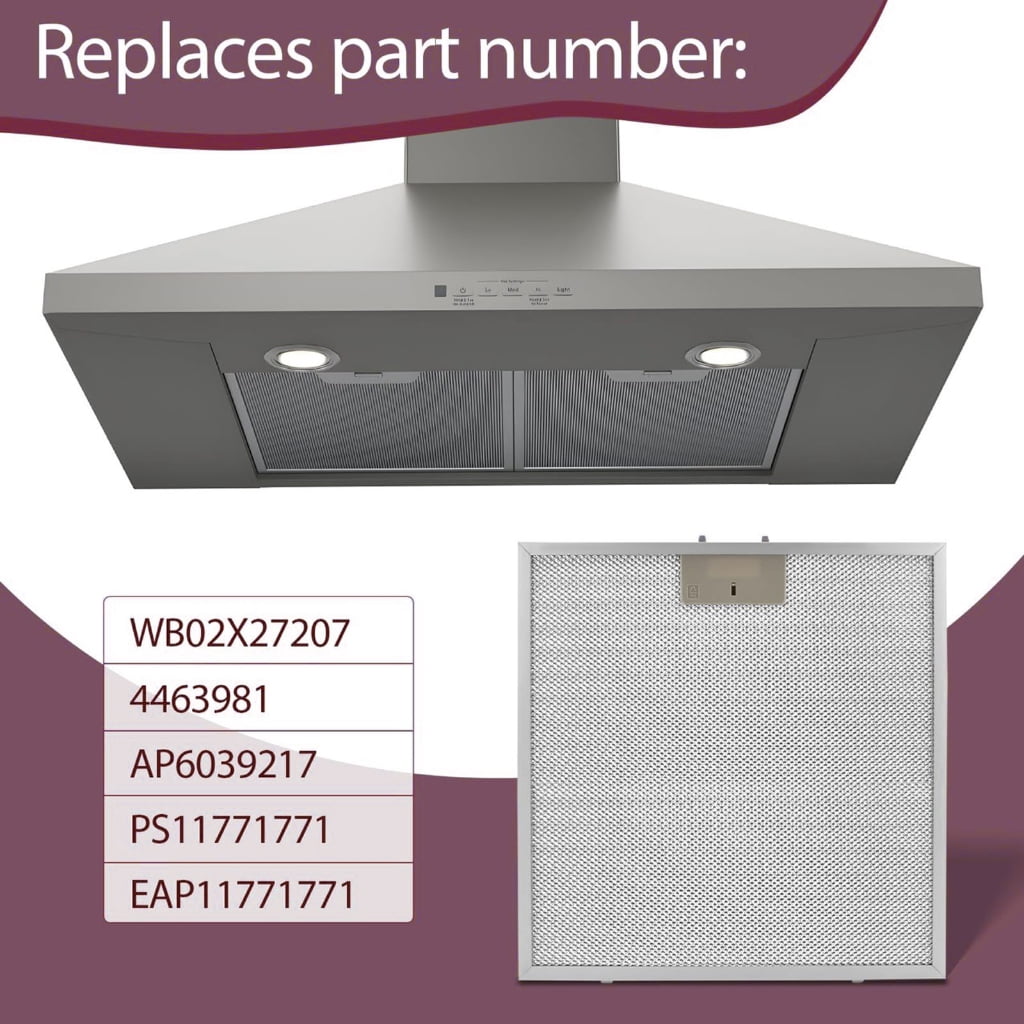 Sinyiin Superior Kitchen Range Hood Grease Filter 13.75 Inch Square Size Metal Screen