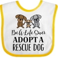 thumbnail image 3 of Inktastic Adopt a Rescue Dog Pet Boys or Girls Baby Bib, 3 of 4