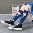 thumbnail image 7 of Knee High Socks for Women South Carolina Flag Pattern Long Tube Sock Uniform Socks, 7 of 7