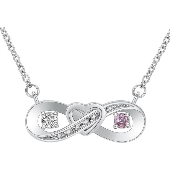 Infinity Urn Necklace for Ashes for Women Urn Pendant Birthstone Ashes Necklace for Women Gift for Her Mom Human or Pet Necklace Infinity Pendant