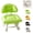 Green, variant on Rolling Low Stool with Backrest, Rolling Backrest Chair, Green | with Padded Seat & 360° Silent Casters, Cloud Comfort Swivel Stool, Cloud-Soft Cushion for Workshops, Garages, Studios, Home