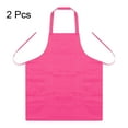 thumbnail image 3 of Unique Bargains 2pack Kitchen Cooking Aprons Polyester Art Aprons Pottery Apron Waterproof Artist Painting Apron Pink, 3 of 5