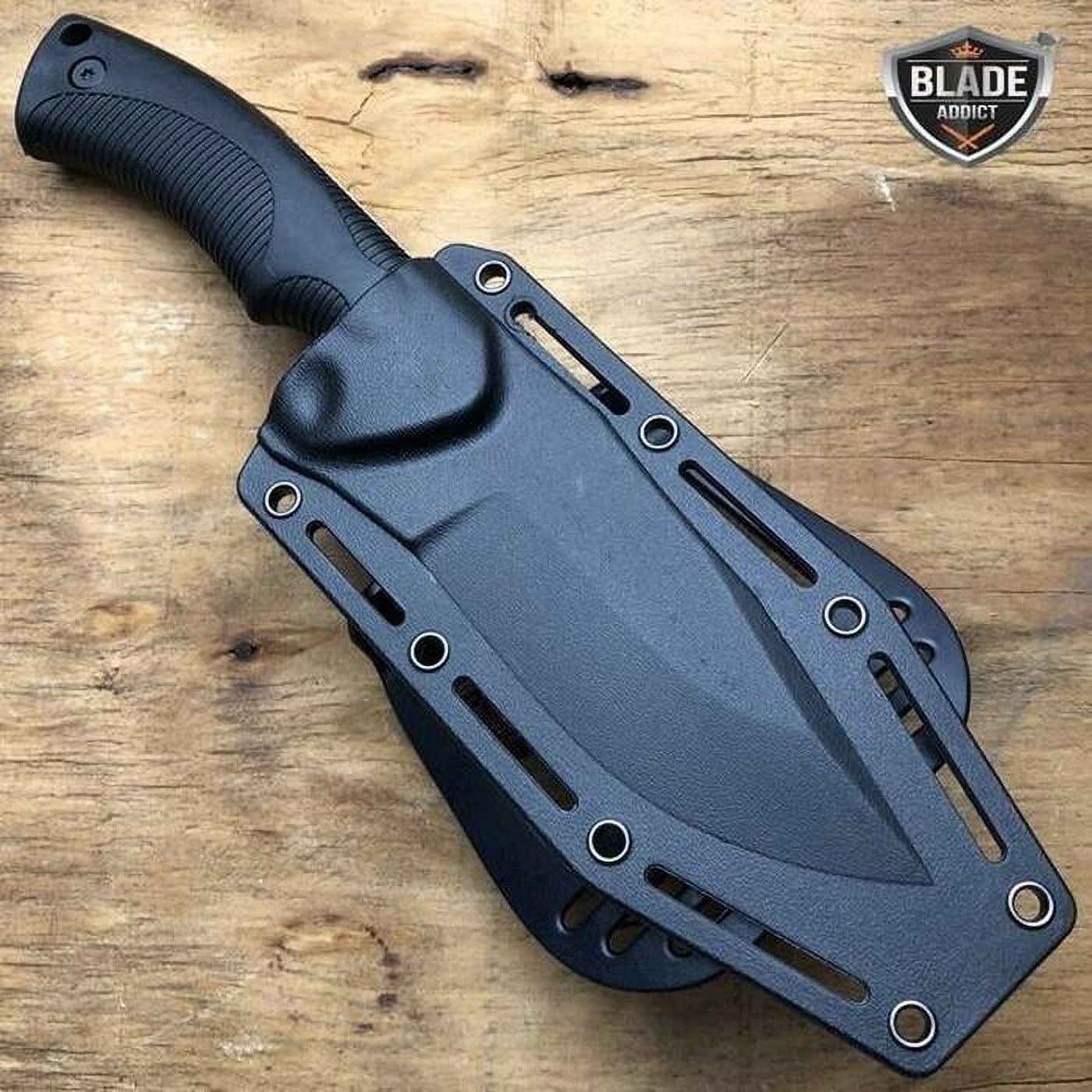2 PC Camping Fixed Blade Hunting Survival Outdoor Tool Knife w/ Sheath + Axe Hatchet