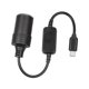 thumbnail image 2 of USB C to Cigarette Lighter Adapter Max Output 12V 1A Professional Durable with Booster Chip for LED Car Light Strips GPS, 2 of 5