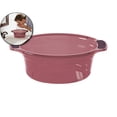 thumbnail image 2 of Wash Basin, Plastic Round Bedside Laundry Soaking Tub Portable Dish Wash Tub for Washing Cleaning Foot Bath, 2 of 6