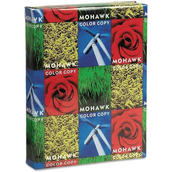 Mohawk Copier 98 Cover, 80 lb, 8-1/2" x 11", Bright White, 250 Sheets/Pack (MOW12214)