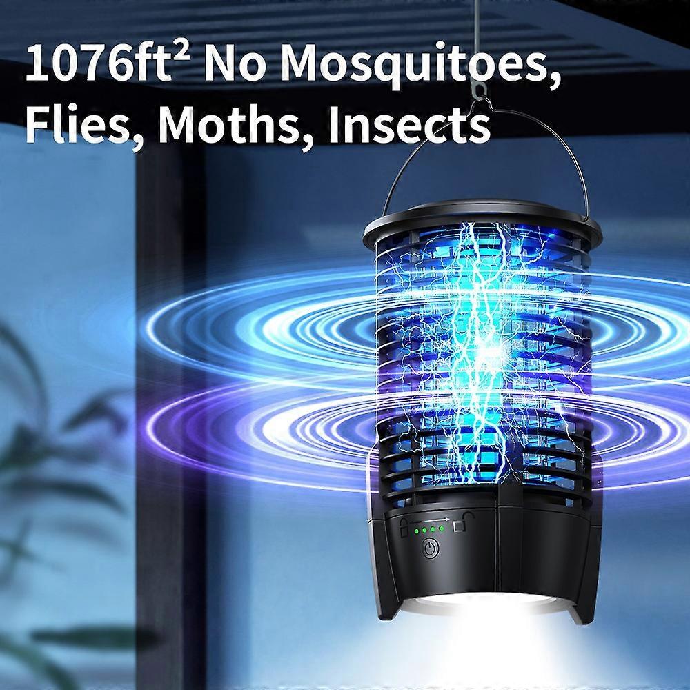 J08 Electric Mosquito Killer Lamp Waterproof Detachable Mosquito Zapper Outdoor Camping Light