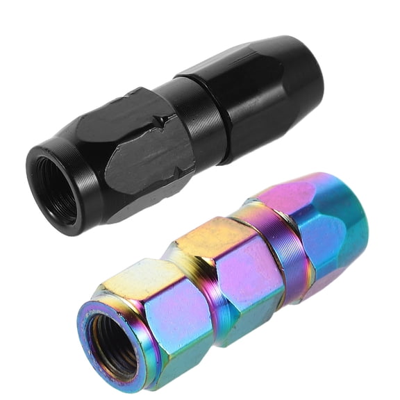 LOLIPPYY 2Pcs Assorted Color Flat Mouth Grease Gun Nozzle Adapter for Vehicle Maintenance