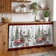 thumbnail image 2 of Christmas Sink Skirt for Bathroom, Self-Adhesive Under Sink Curtain, Xmas Trees Truck Elk Gifts Winter Farmhouse Plaid Red Hide Pipes & Storage Fabric Cabinet Skirt Cover for Kitchen Laundry 32"x55", 2 of 8