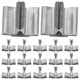 thumbnail image 5 of 100 pinzas para mechas de velas, soportes de madera, bases metálicas, sujetadores para velas, color plata, 5 of 8