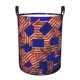 thumbnail image 1 of Fotbe Vintage USA Flag Cesto de Ropa con Asas, Cesto Impermeable de Gran Capacidad, Bolsa de Lavado para Dormitorio, Cesto de Ropa con Ruedas y Asas-Small, 1 of 6
